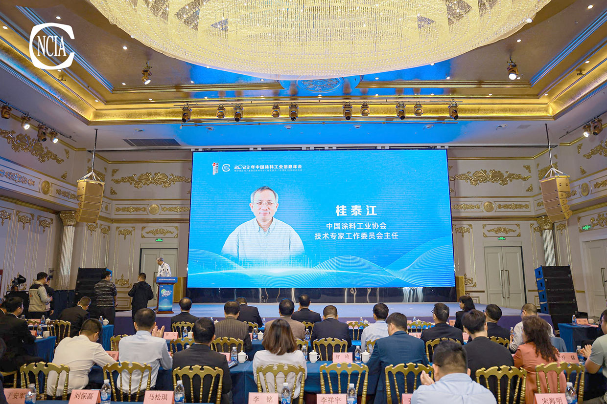 中国涂料工业协会技术专家工作委员会主任桂泰江主持会议
