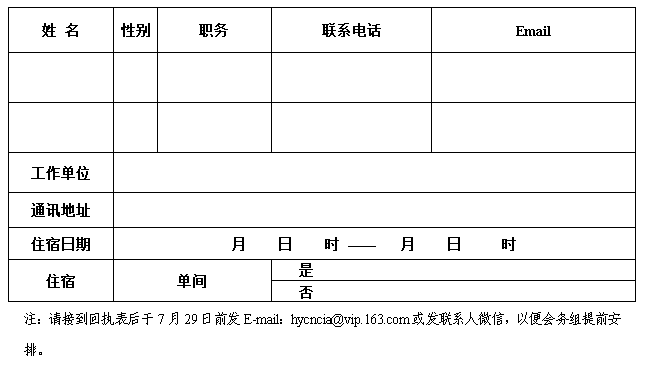 回执表