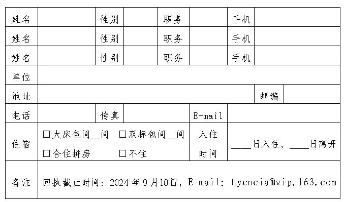 参会回执表