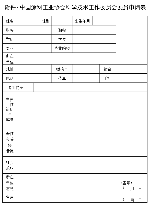 申請表