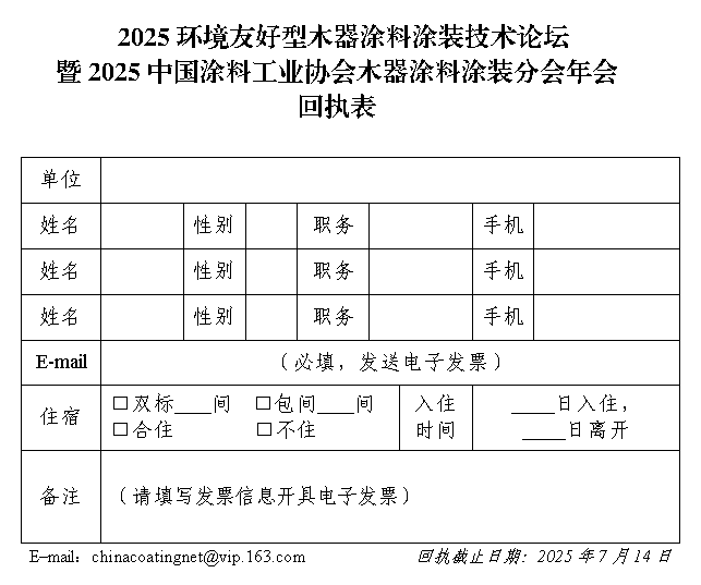 回执表