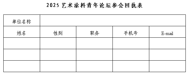 参会回执表