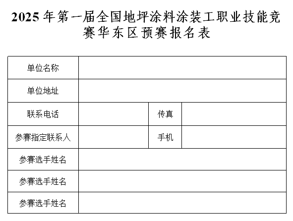 報名表