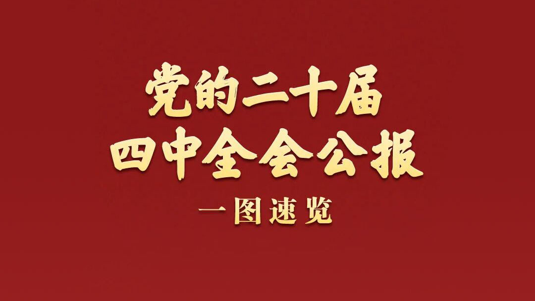一图速览！党的二十届四中全会公报　